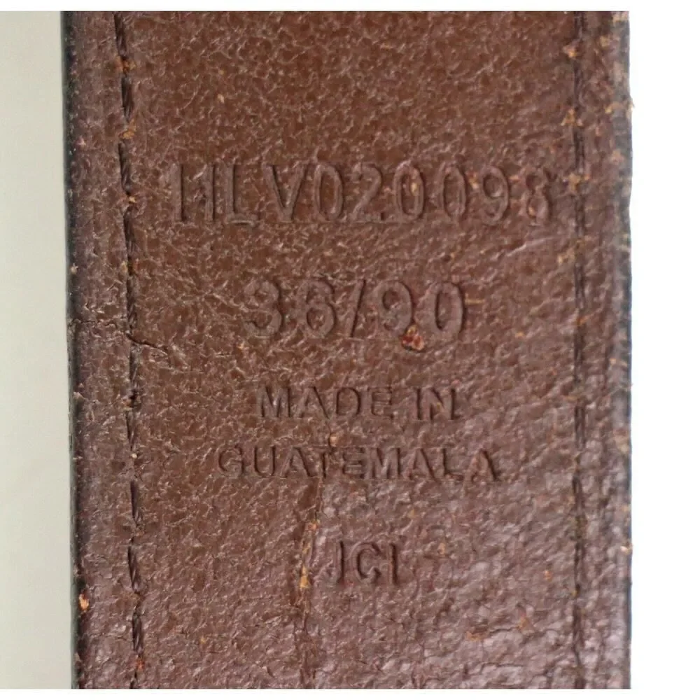 Levi's BROWN REAL LEATHER 1 3/8